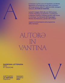 Anteprima Autorə in Vantina 2024 - “La farmacia del linguaggio” di Federico Faloppa