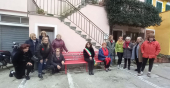 La panchina rossa di San Piero, una dedicata a tutte le donne