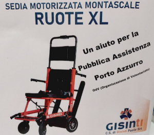 Pubblica Assistenza Porto Azzurro raccoglie fondi per una sedia montascale motorizzata