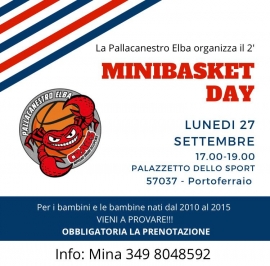 Il 27 settembre il Minibasket Day