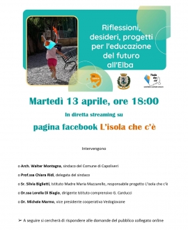 La comunità educante dell’Elba, indagine e prospettive - il 13 aprile webinar da Capoliveri