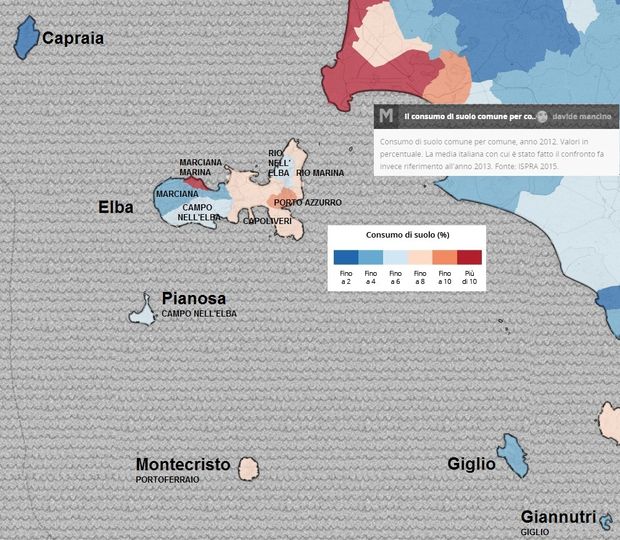 Consumo di suolo Arcipelahgo