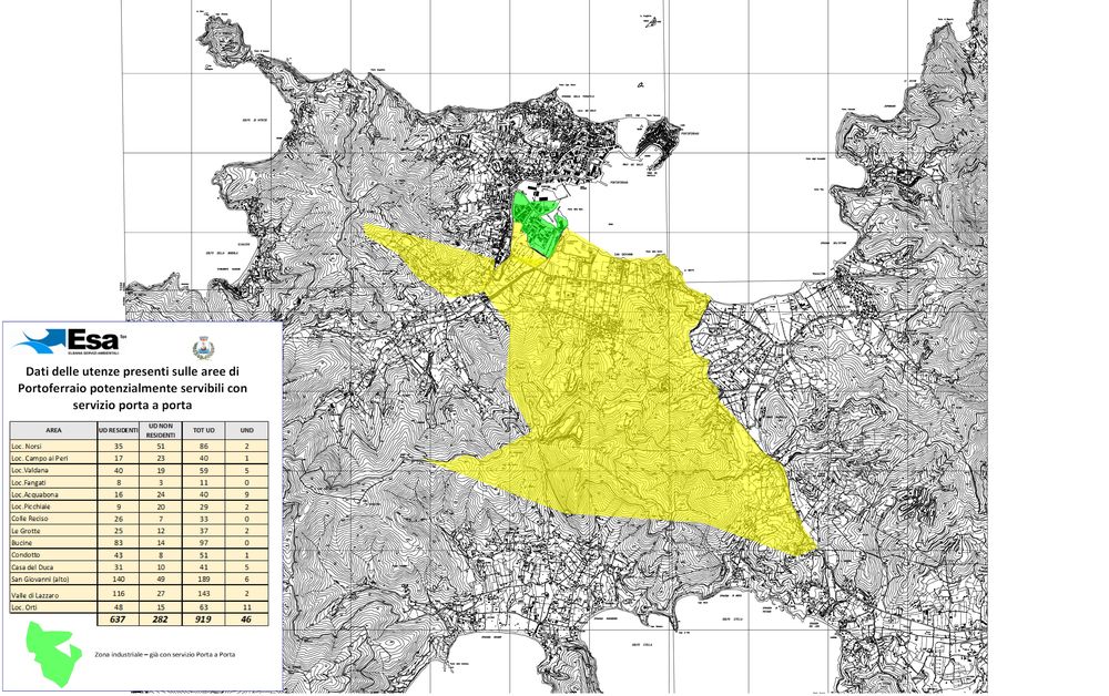 Aree interessate dal nuovo servizio p a p