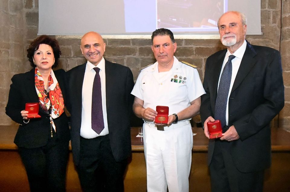 Cerimonia di premiazione dell'Ammiraglio Salvatore Vitiello