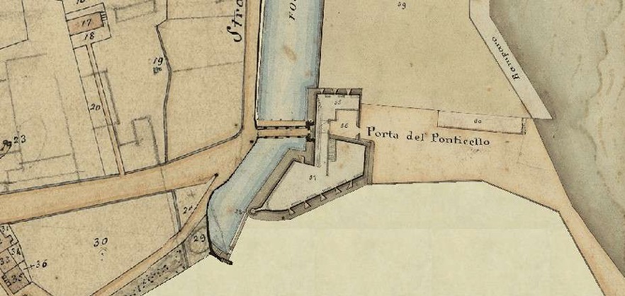 Settore della mappa del vecchio catasto del 1840  2