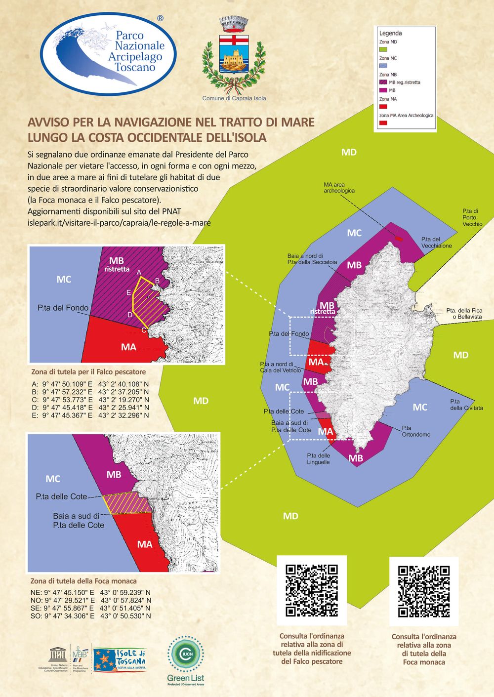 zone protette capraia