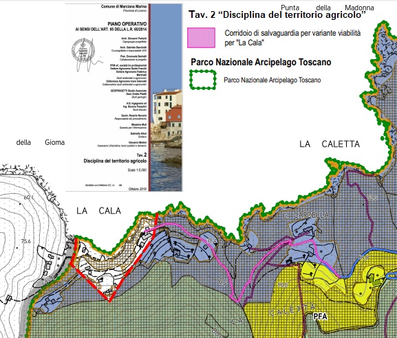 Strada della Cala Piano Operativo Marciana Marina