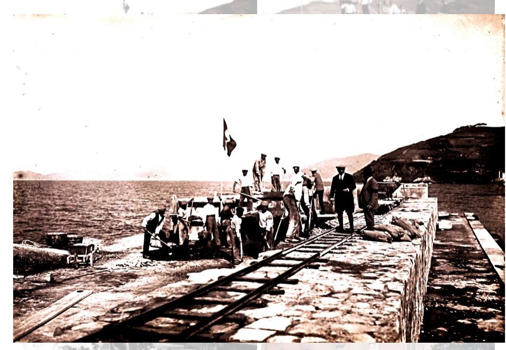 costruzione diga foranea marciana marina 1911