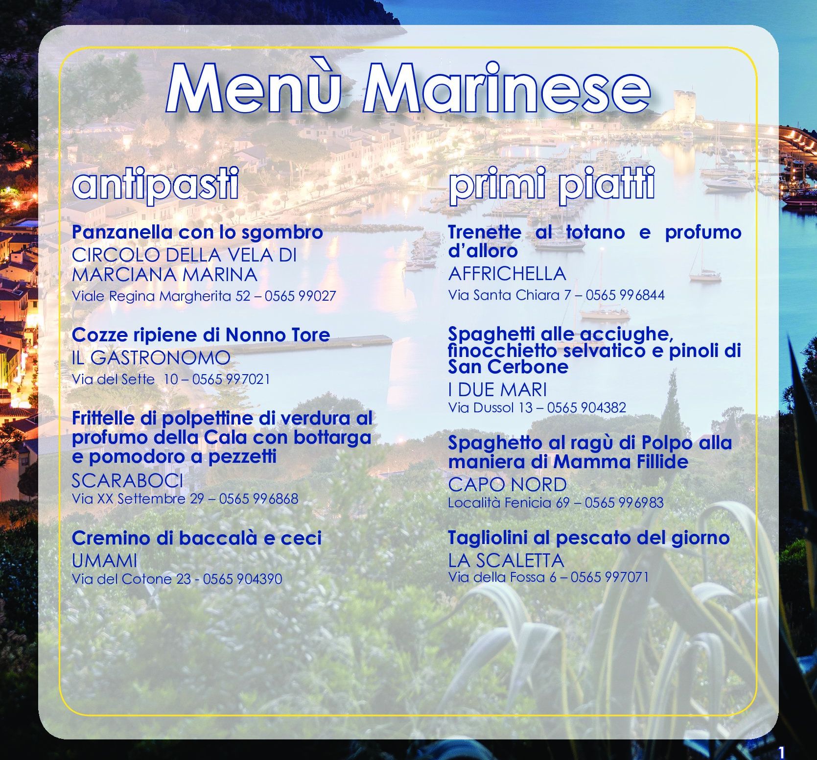 menu marineseA4 000