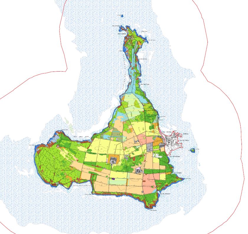 estratto mappa vegetazione Pianosa