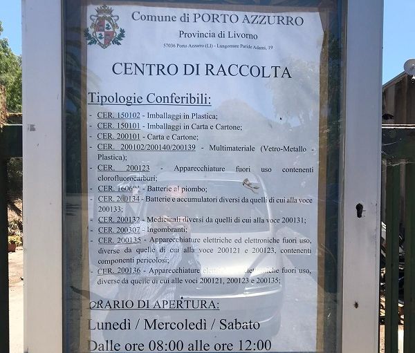 Centro di raccolta rifiuti a Porto Azzurro 15