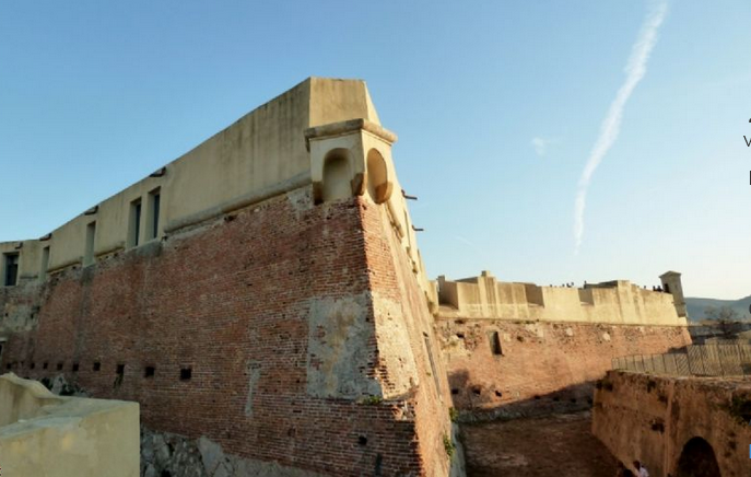 Forte Falcone. Fronte bastionato  verso nord 3