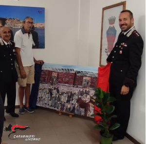 Donata ai Carabinieri elbani un’opera dell’artista Pierluigi Bernasconi