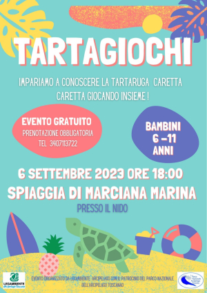 Il 6 settembre Tartagiochi a Marciana Marina