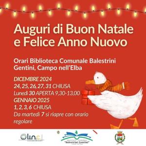 Gli auguri della Biblioteca comunale di Campo