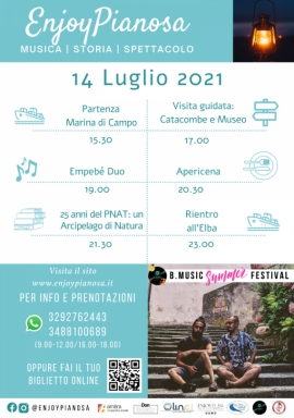 Enjoy Pianosa, come prenotare il biglietto per la serata del 14 luglio