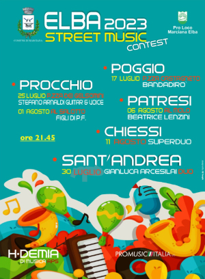 Manca poco all’inizio dello Street Music Contest nell’ambito del Marciana Music Festival 2023