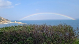 Fotonotizia: arcobaleno marinese dalla Crocetta