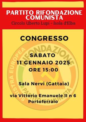 Congresso del Circolo elbano del Partito della Rifondazione Comunista