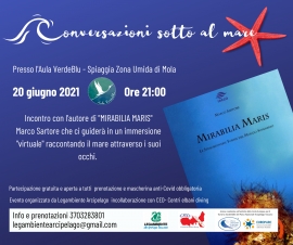 Conversazioni sotto il Mare a Mola: Marco Sartore presenta “Mirabilia Maris”