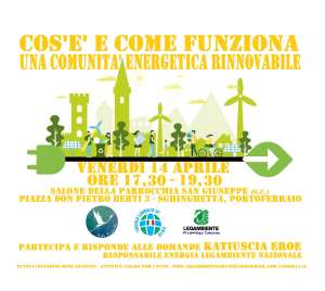 Cos’è e come funziona una Comunità energetica rinnovabile: il 14 aprile se ne parla a Portoferraio