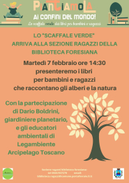 Lo &quot;scaffale verde&quot; approda alla Biblioteca Comunale Foresiana