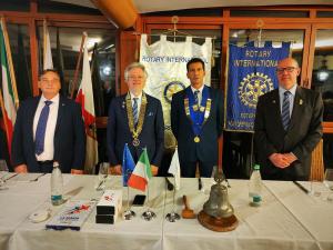 Visita del Governatore Pietro Belli ed ingresso di due nuovi soci nel Rotary Club elbano