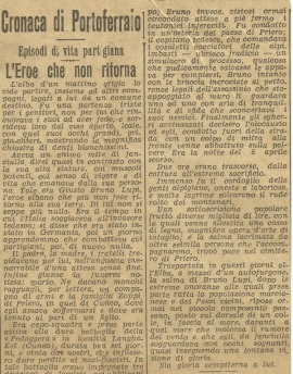 Giusto Bruno Lupi, il partigiano valoroso e tranquillo caduto per il nostro futuro