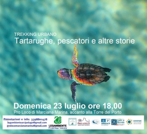 Tartarughe, pescatori e altre storie. Il trekking urbano di Marciana Marina cambia tema