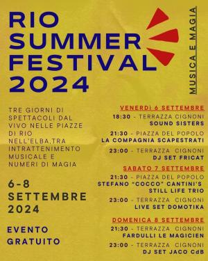 Tre giorni di musica e magia per il Rio Summer Festival 2024