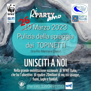 Domani (26 marzo) la pulizia della spiaggia di Topinetti