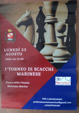 Al torneo di scacchi marinese ci sarà (idealmente) anche Alisha