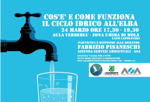 Cos’è e come funziona: il 24 marzo a Mola si parla di ciclo idrico all’Elba