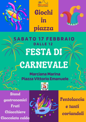 Festa di Carnevale e Tombola dei troiai il 17 e 18 febbraio a Marciana Marina