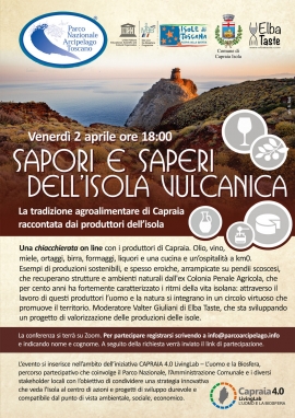 Sapori e saperi dell’isola vulcanica. La tradizione agroalimentare di Capraia raccontata dai produttori dell’Isola