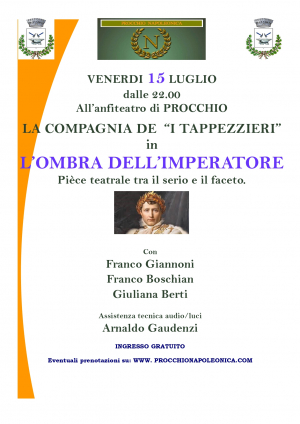 In scena a Procchio la Compagnia dei Tappezzieri con &quot;L&#039;Ombra dell&#039;Imperatore&quot;