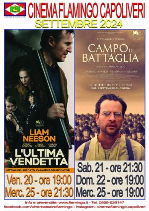 I film in programmazione al Cinema Flamingo di Capoliveri