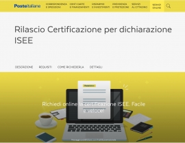 Poste: possibile la richiesta on line dei dati per l&#039;ISEE