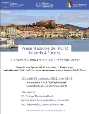 Un ponte tra le isole minori.Il progetto del &quot;Foresi&quot; Islands 4 Future