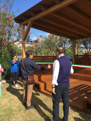 Inaugurate due aule outdoor alla scuola media G. Giusti di Campo