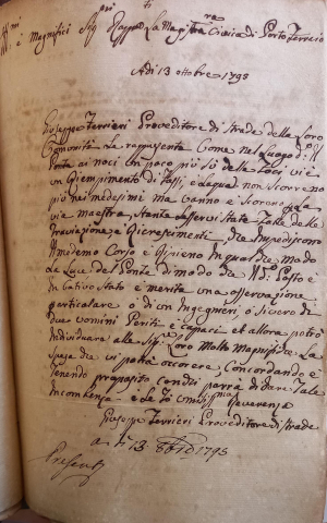 Portoferraio 1795-1797. Strade comunali ferrajesi extra urbane degradate e il provveditore (parte 3)