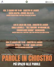 Parole In Chiostro 2024: Più spazio alle parole