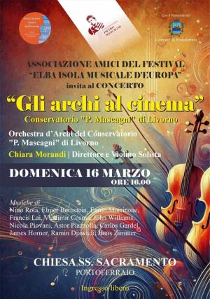 &quot;Gli archi al cinema&quot;, concerto con l&#039;Orchestra del Conservatorio Mascagni