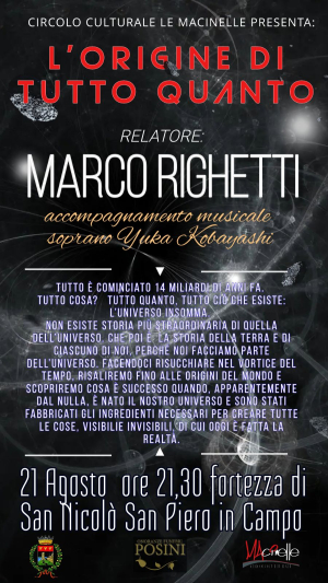 A San Piero &quot;L&#039;origine di tutto quanto&quot; con Marco Righetti