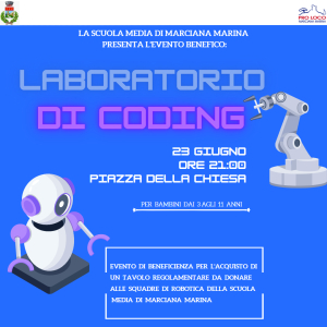 Laboratorio di Coding con gli studenti marinesi