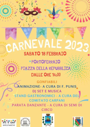 Festa di Carnevale in piazza della Repubblica a Portoferraio