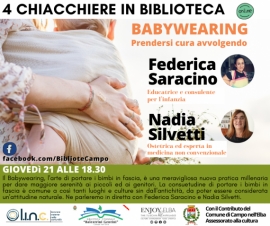 4 chiacchiere in biblioteca: Babywearing, prendersi cura avvolgendo