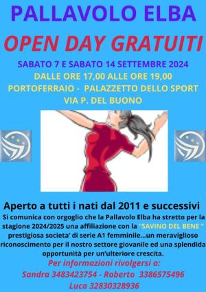 Secondo Open Day della Pallavolo Elba