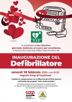 Un defibrillatore per la Coop di Capoliveri