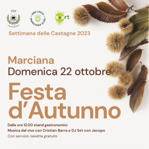 Settimana delle Castagne: si comincia domenica 22 a Marciana con la Festa d’Autunno